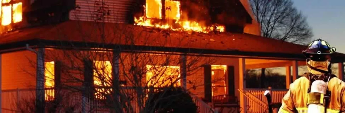 fire damage repair emergency response at a residential property affected by an active house fire in Long Beach, CA